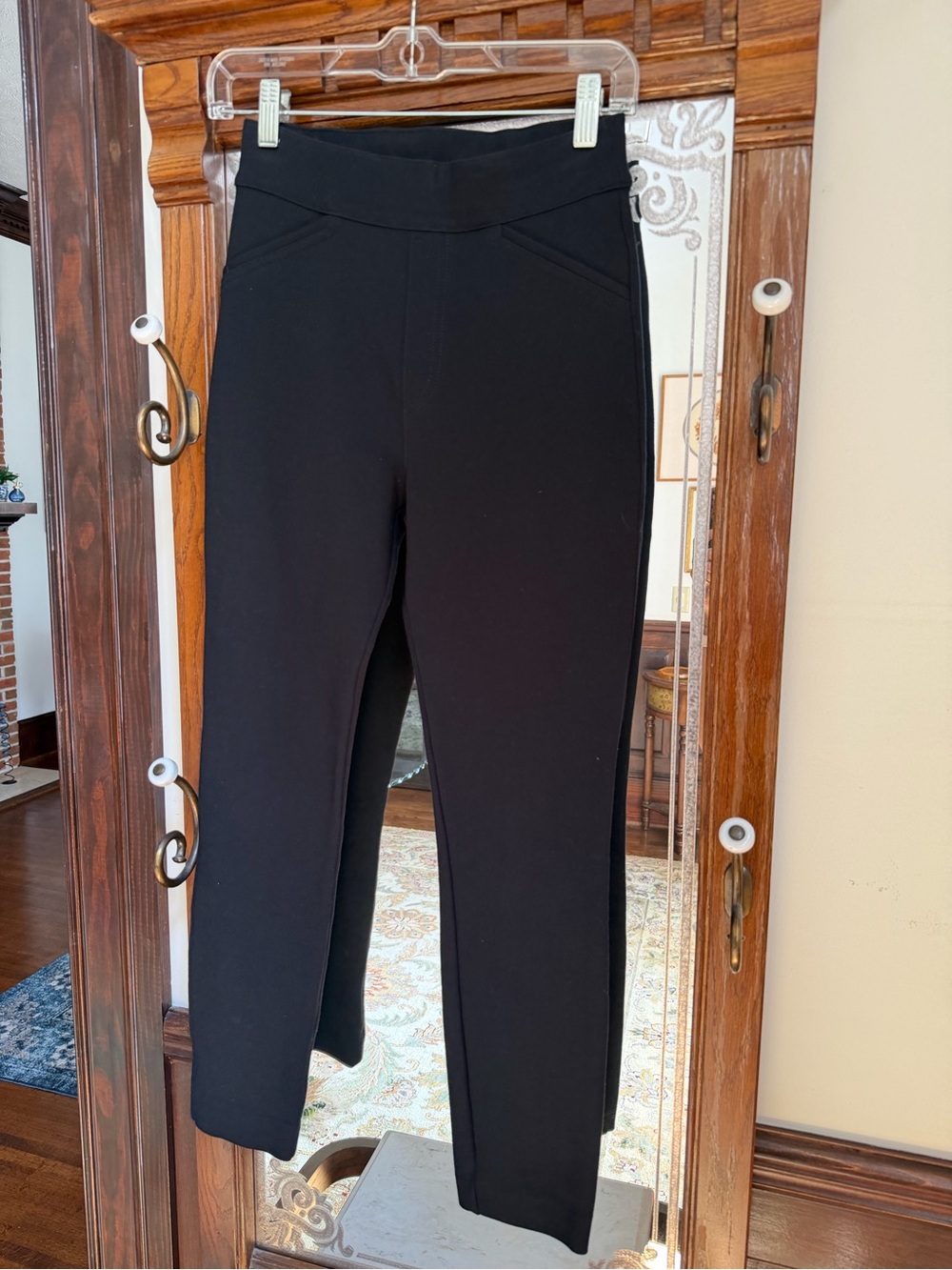 SPANX Black Ankle Ponte Pants